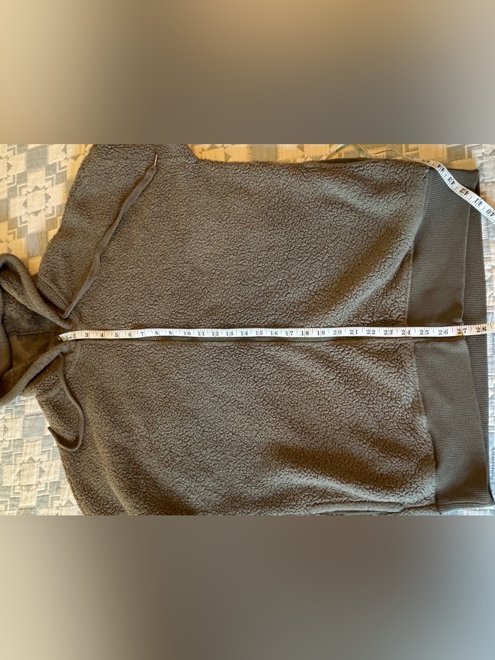 aerie Hooded Sherpa Zip-Up Jacket - Picture 5 of 5